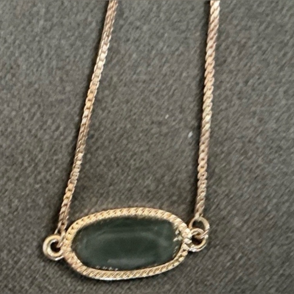 Green Stone Zip Tie Bracelet Gold Tone 5 Inch Gold Tone Balls Slide Close